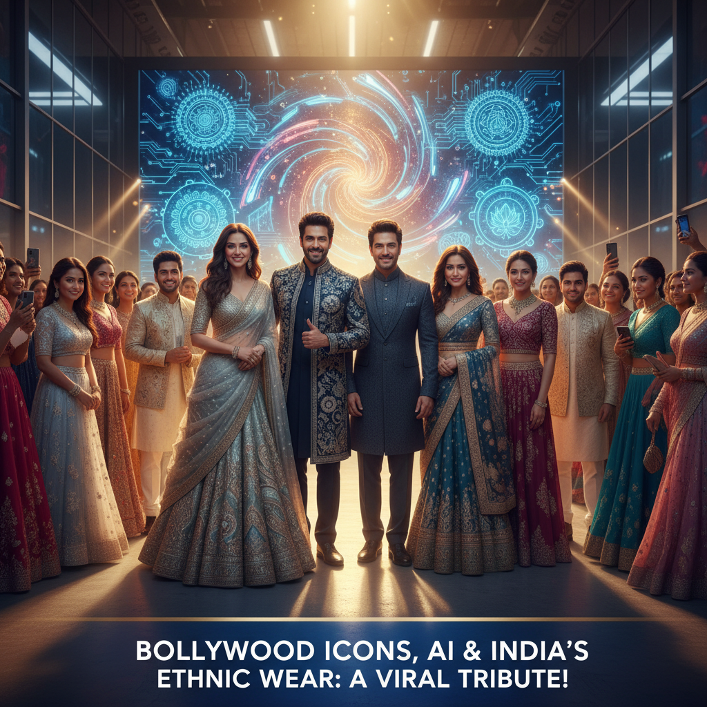 AI Reimagines Bollywood Icons in a Stunning Tribute to India's Ethnic Diversity
