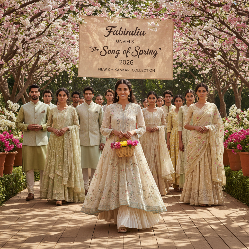 Fabindia Unveils 'The Song of Spring' Spring 2026 Campaign, Featuring Exquisite New Chikankari Collection